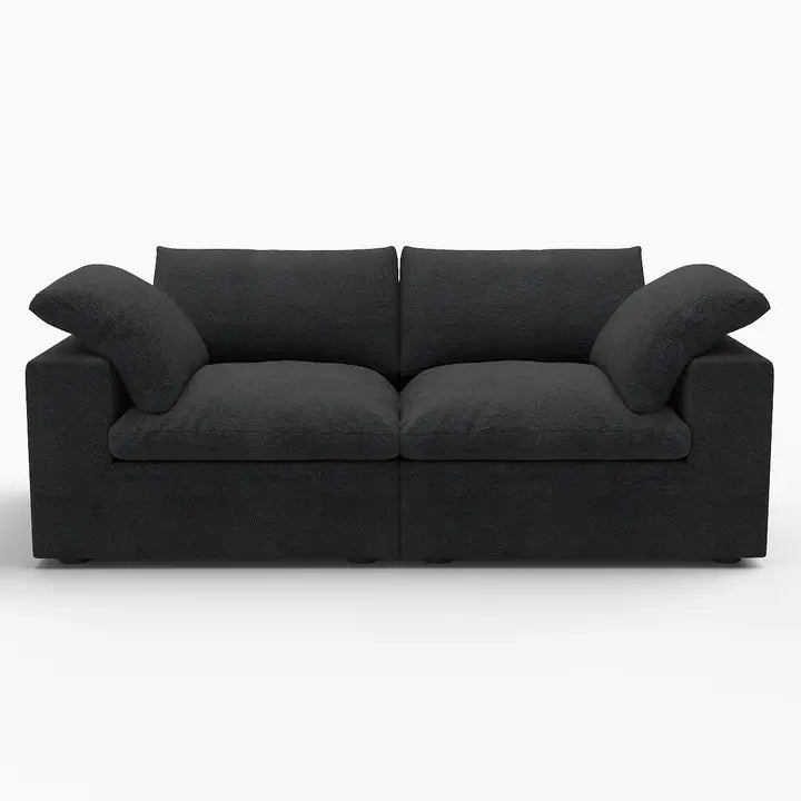 80" Linen Blend Modular Loveseat