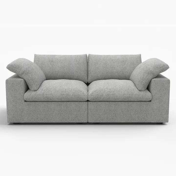 80" Linen Blend Modular Loveseat